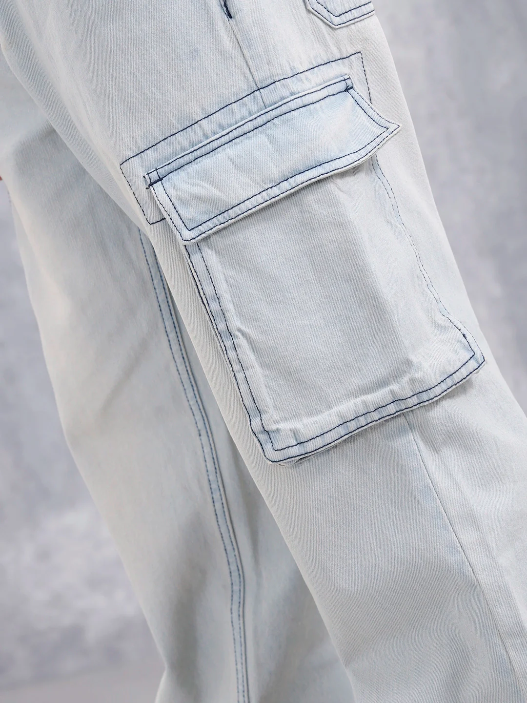 Superstone Wash Loose Cargo Fit Jeans | Super Stone - Image 5