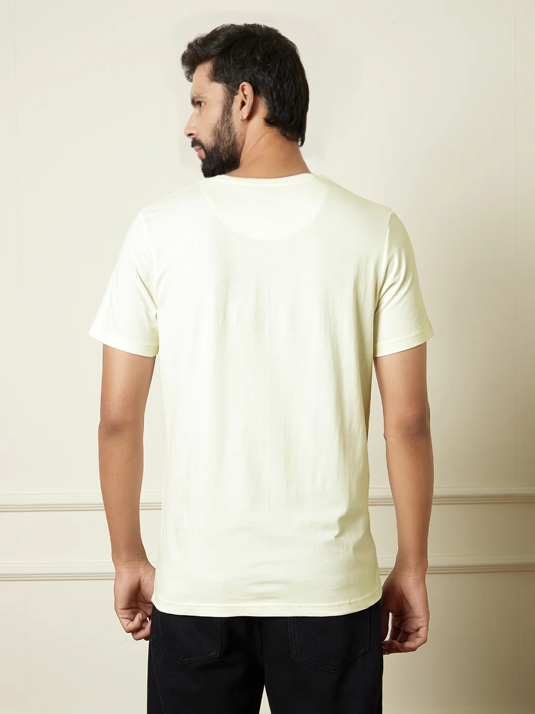 Typographic Printed T-Shirt | Off White - Image 3