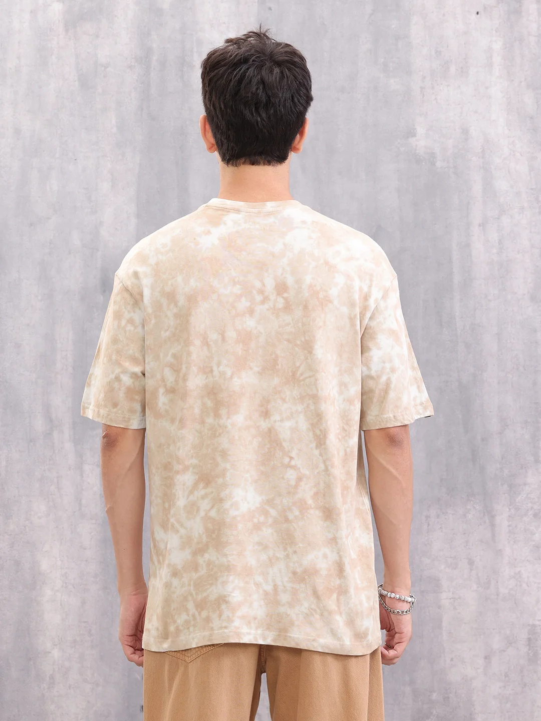 Tie Dye Oversize Crew Neck T-Shirt I White - Image 3