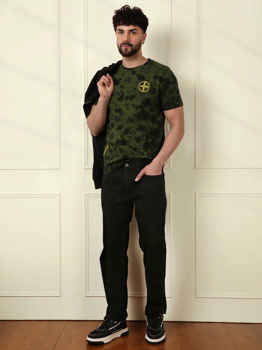 Washed Slim Fit T-Shirt | Dark Green - Image 2