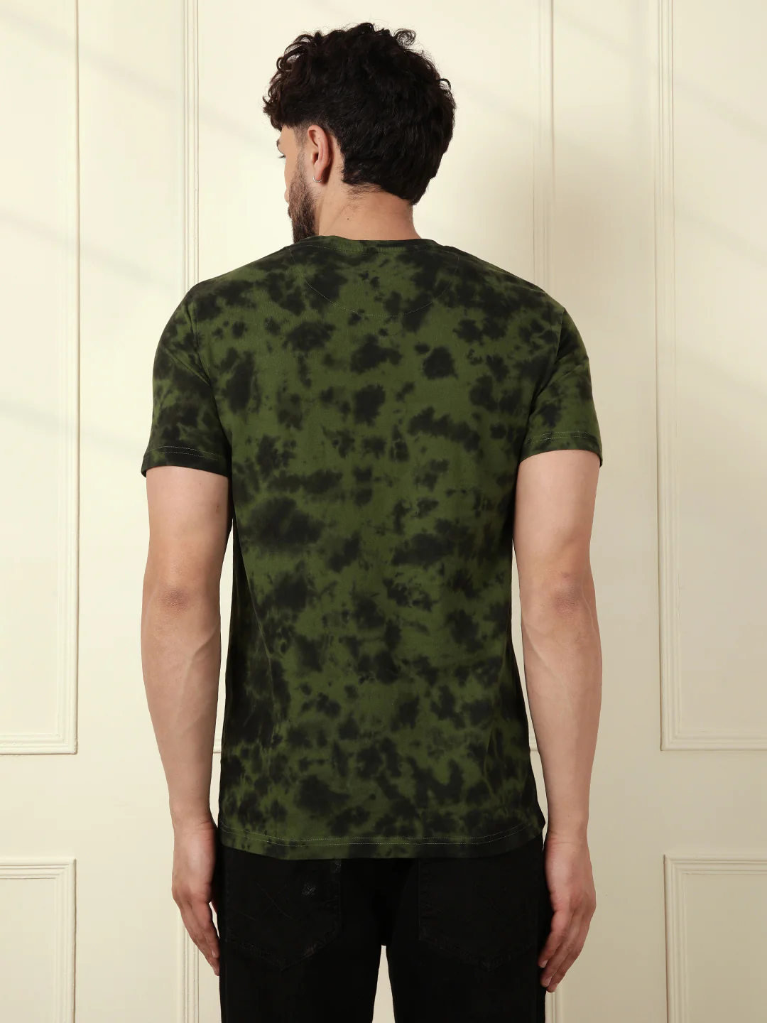 Washed Slim Fit T-Shirt | Dark Green - Image 3