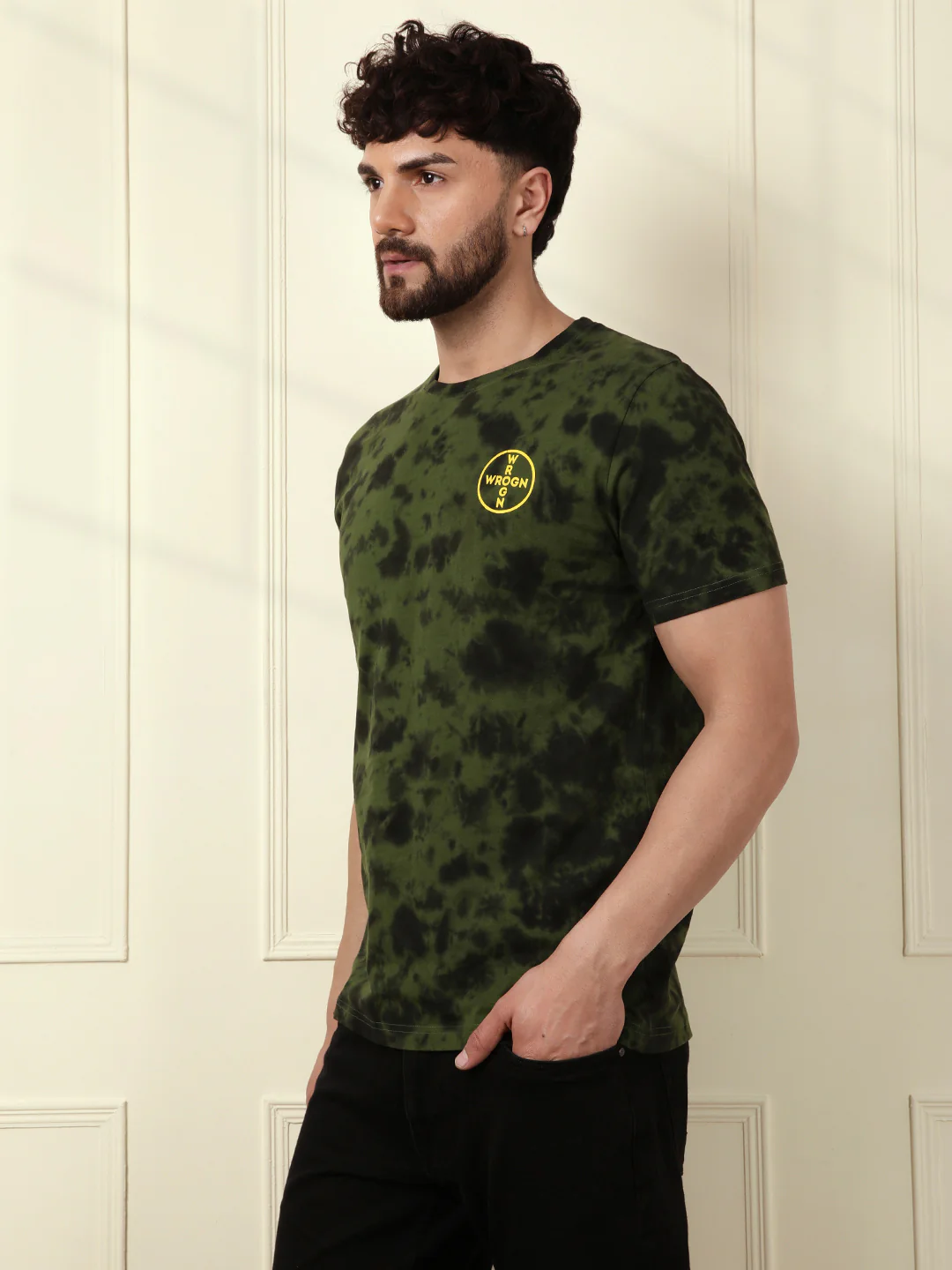 Washed Slim Fit T-Shirt | Dark Green - Image 4