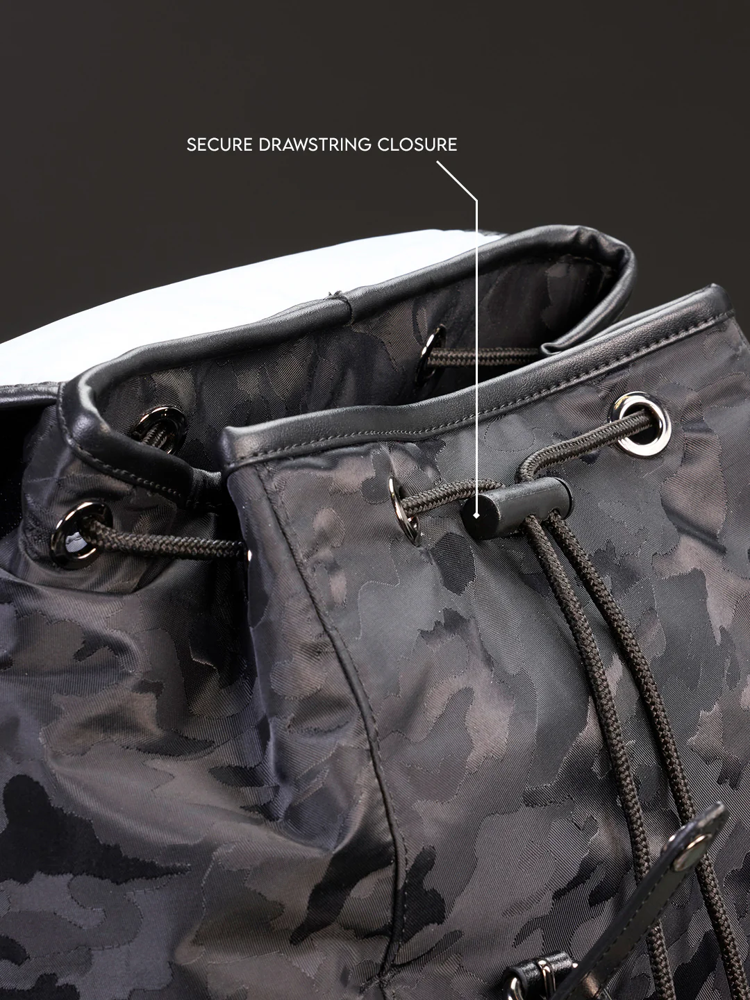 Tonal Camo Backpack | Black (30L) - Image 5