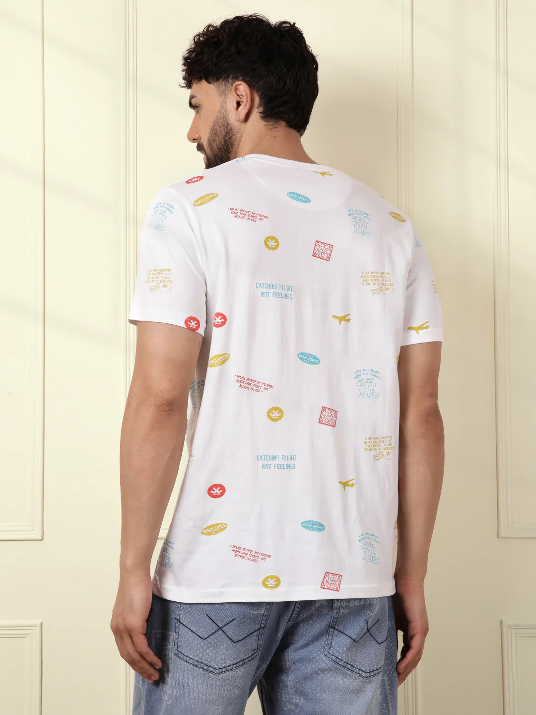 Travel Tags AOP T-Shirt - Image 2