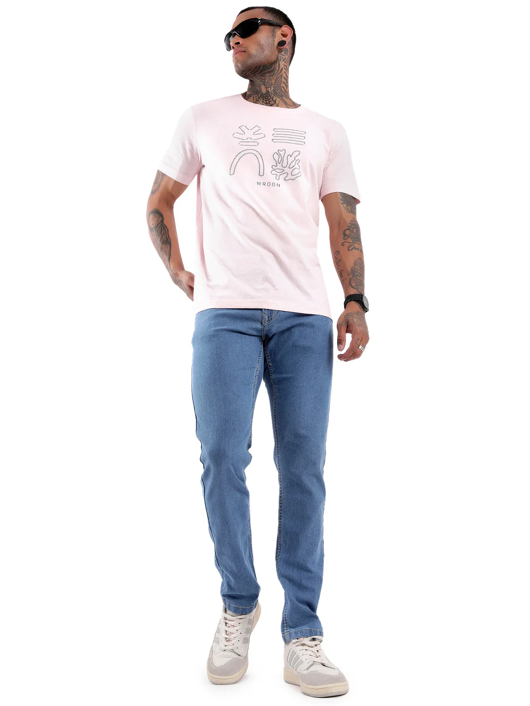 Twilled Light Blue Denim Jeans - Image 2