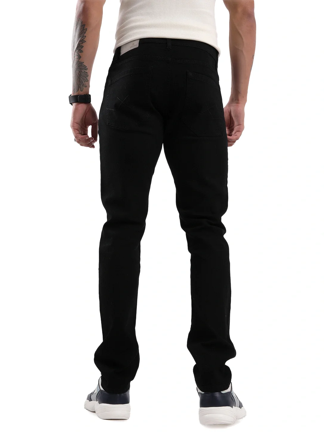 Urban Black Five Pocket Denim Jeans - Image 3