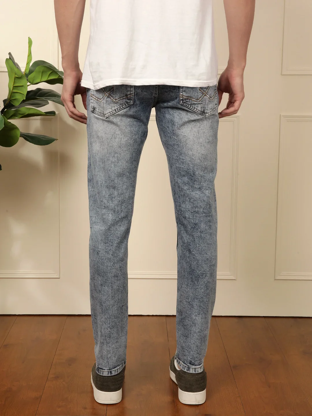 Urban Skinny Fit Denim Jeans in Blue - Image 3