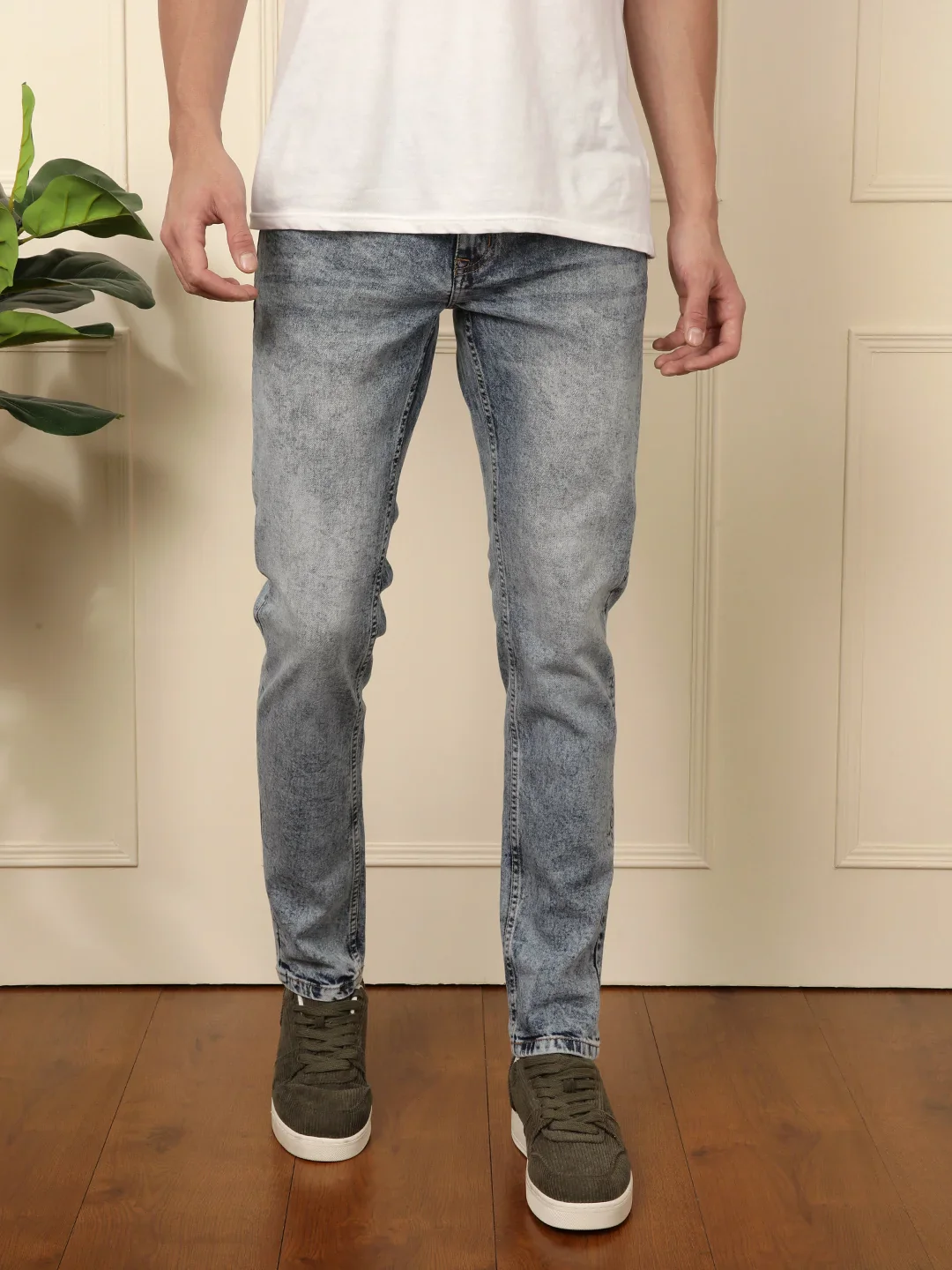 Urban Skinny Fit Denim Jeans in Blue - Image 6