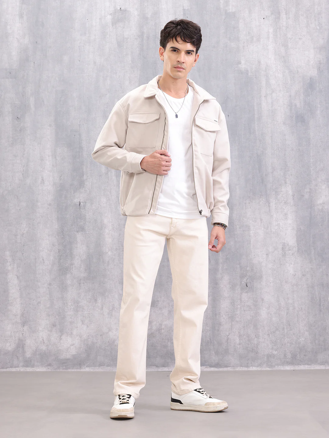 Utility Oversized Jacket I Off White - Image 2