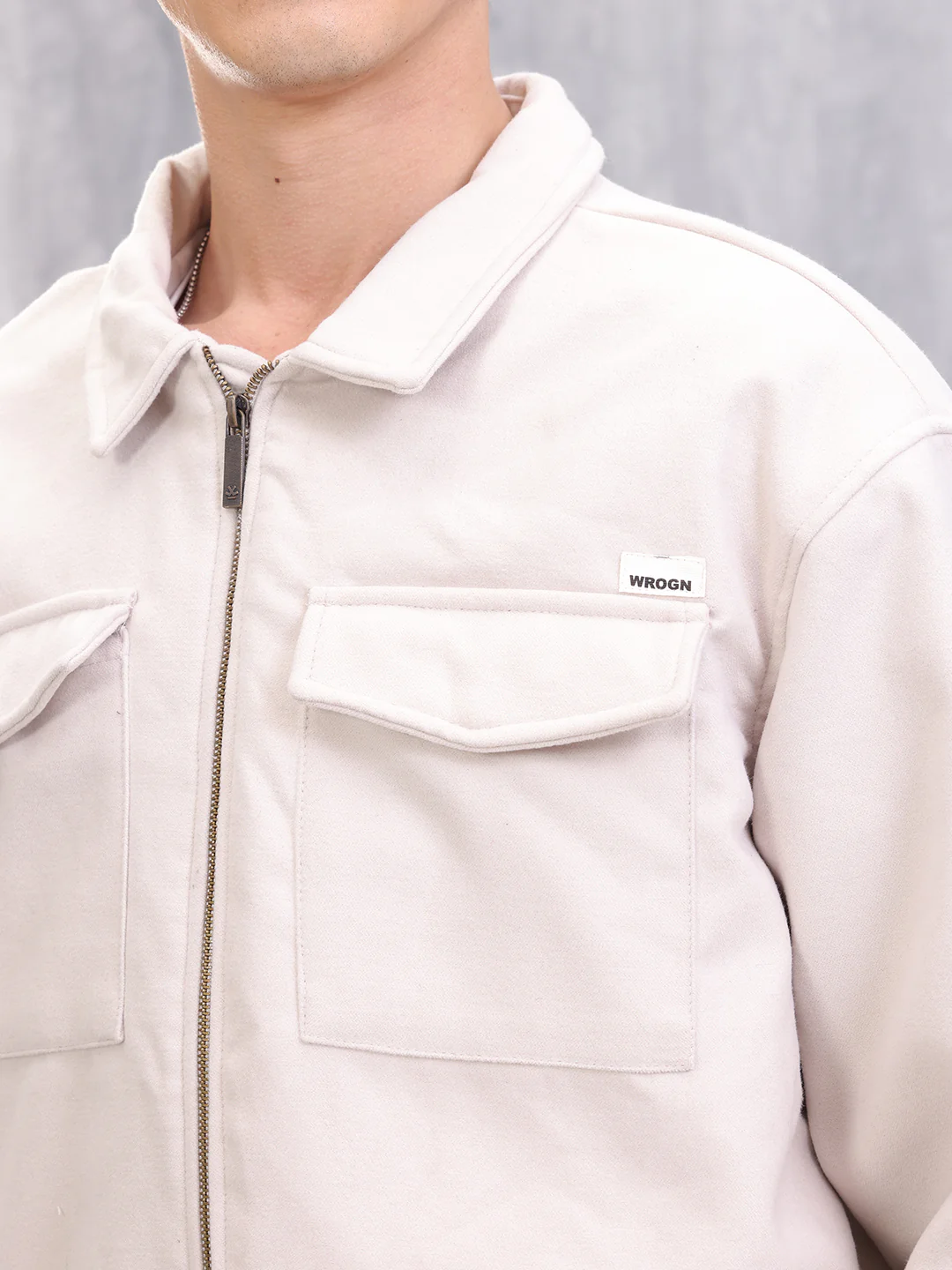 Utility Oversized Jacket I Off White - Image 5