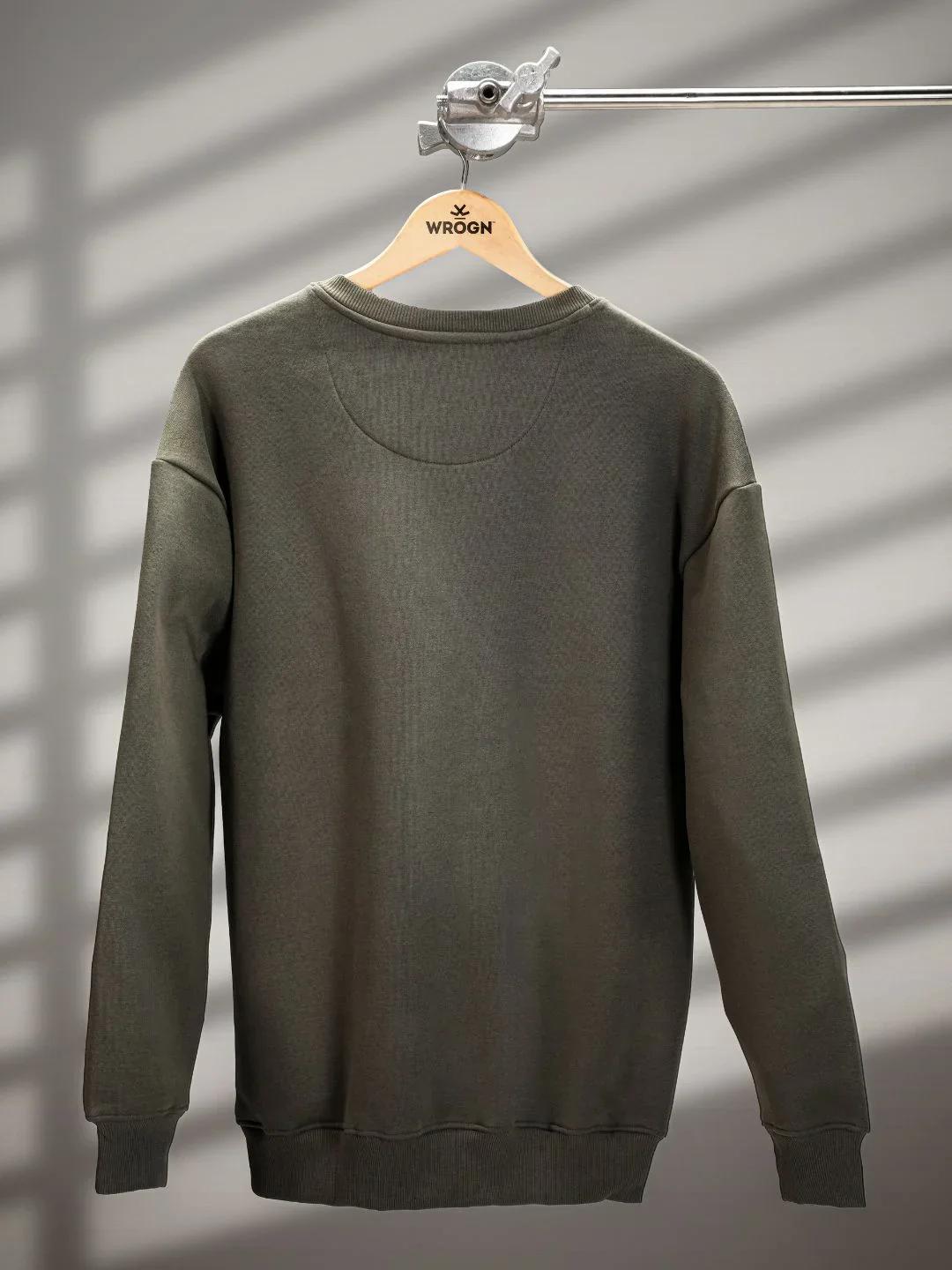 Utility Pocket Detail Casual Sweatshirt | Olive - Image 2