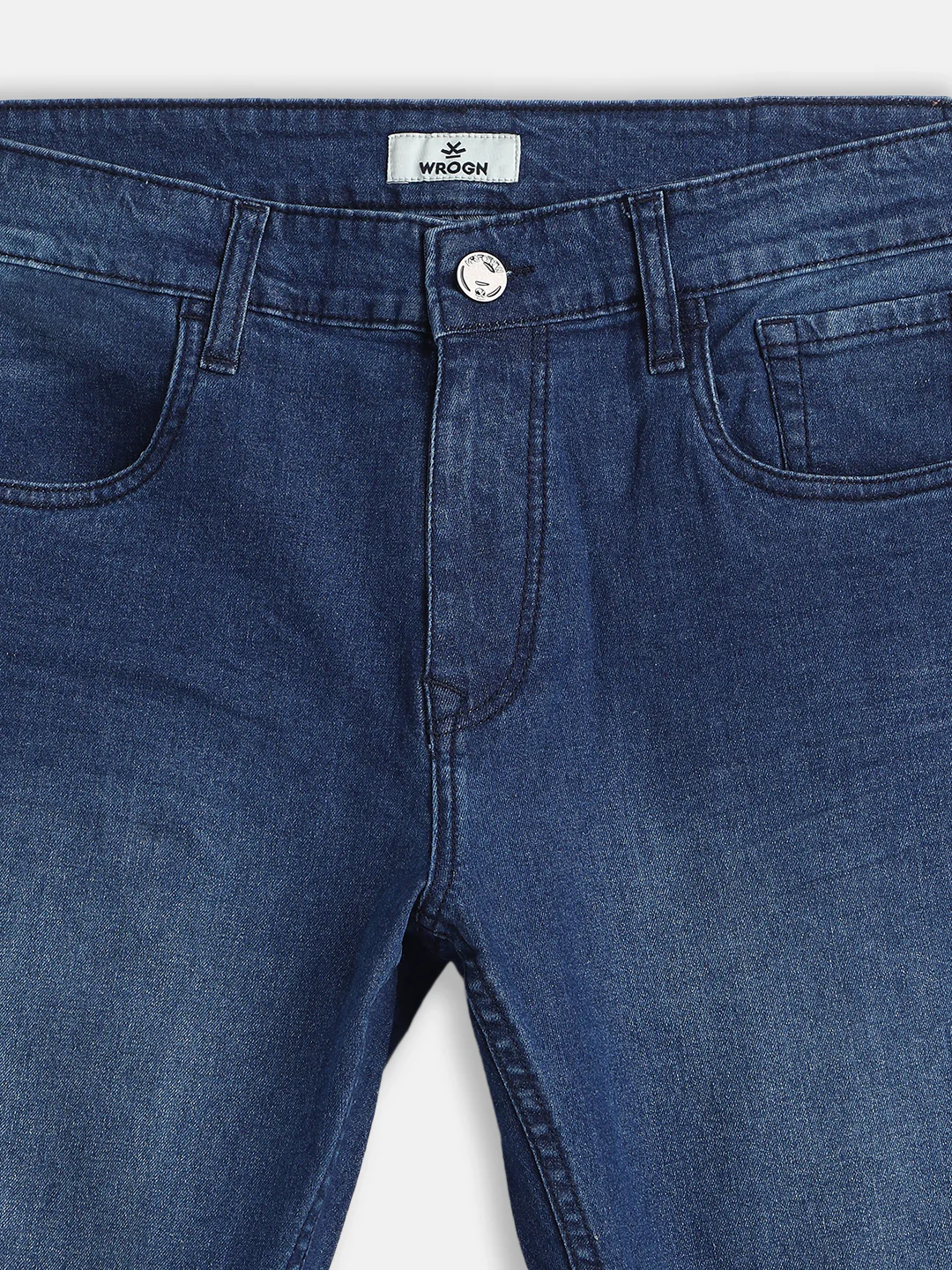 Vintage Fade Skinny Crop Jeans | Blue - Image 3
