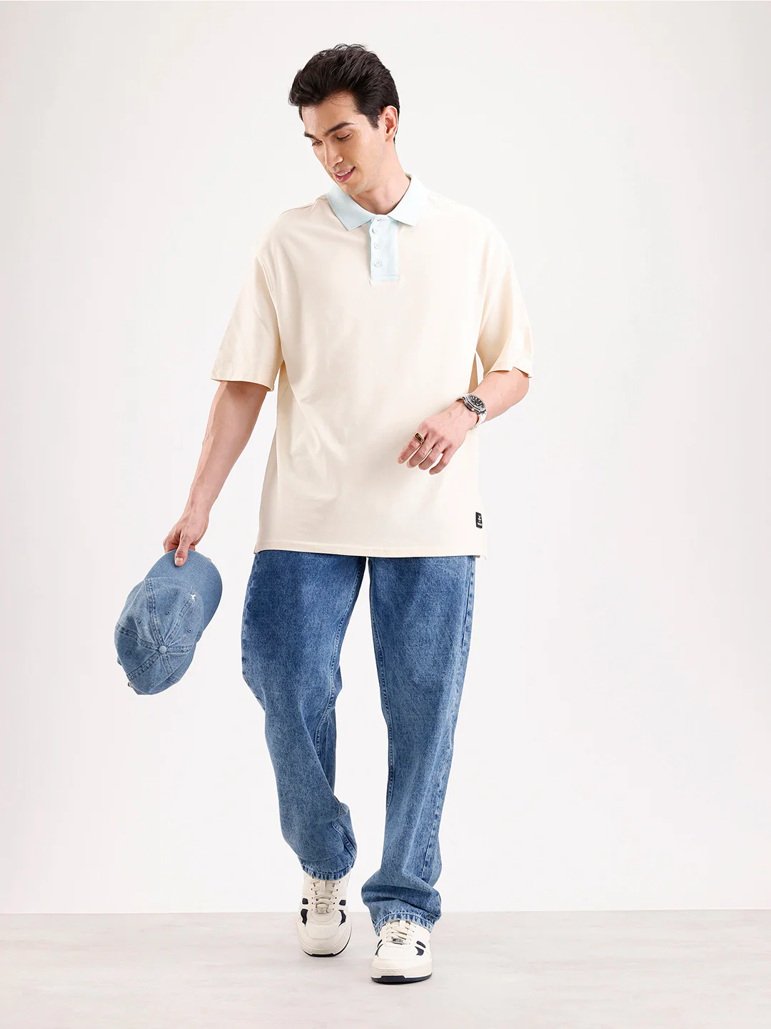 Washed Anti Fit Denim Jeans   |  Blue - Image 2