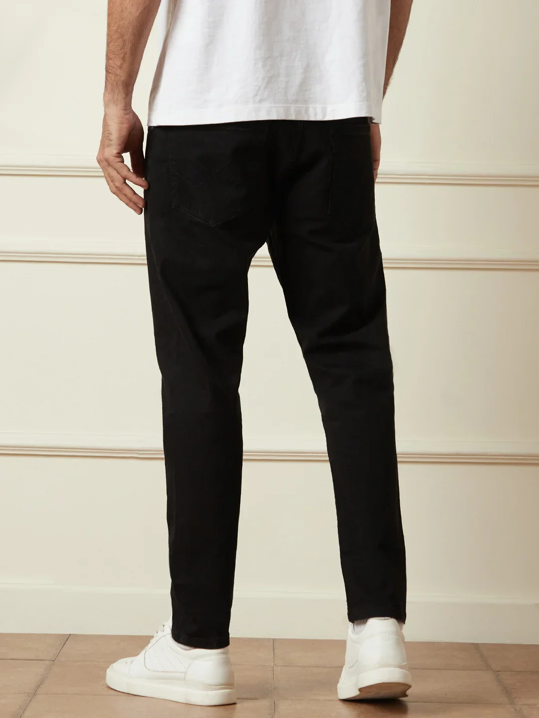 Casual Skinny Crop Jeans | Black - Image 3