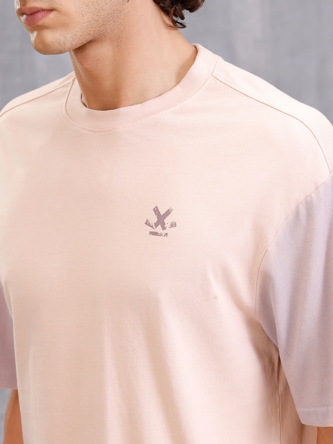 Washed Oversized Fit Pure Cotton T-Shirt | Pink - Image 4