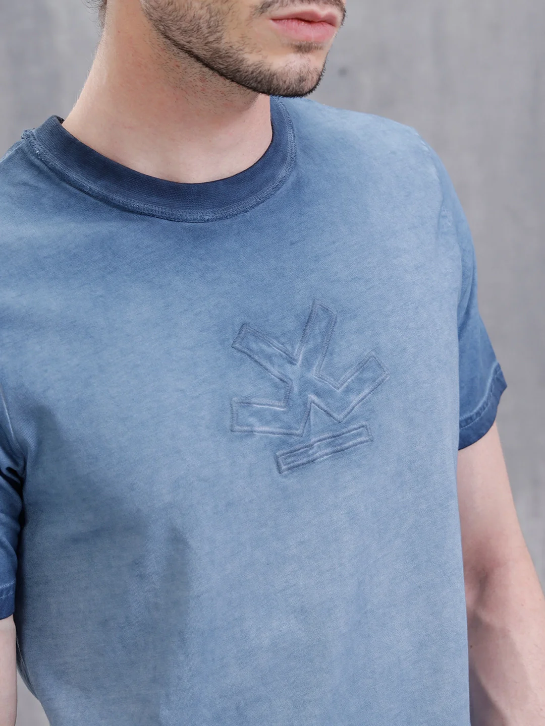 Washed Pigment Dyed T-Shirt | Blue - Image 8