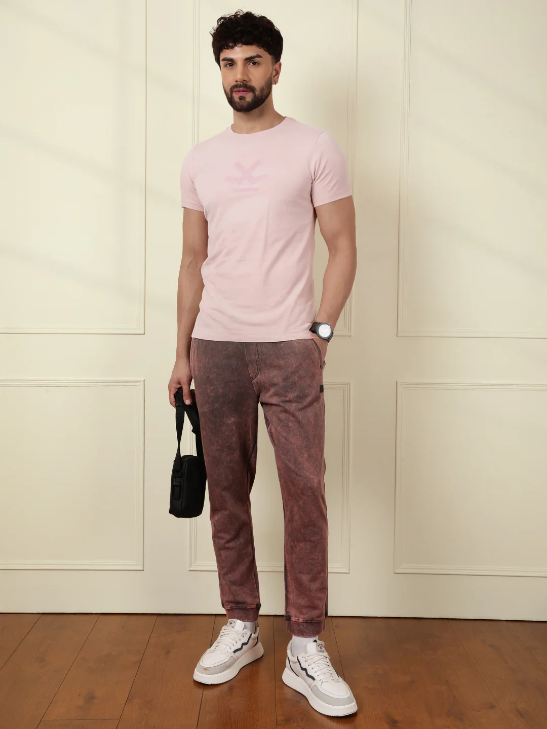 Washed Slim Fit T-Shirt | Pink - Image 3