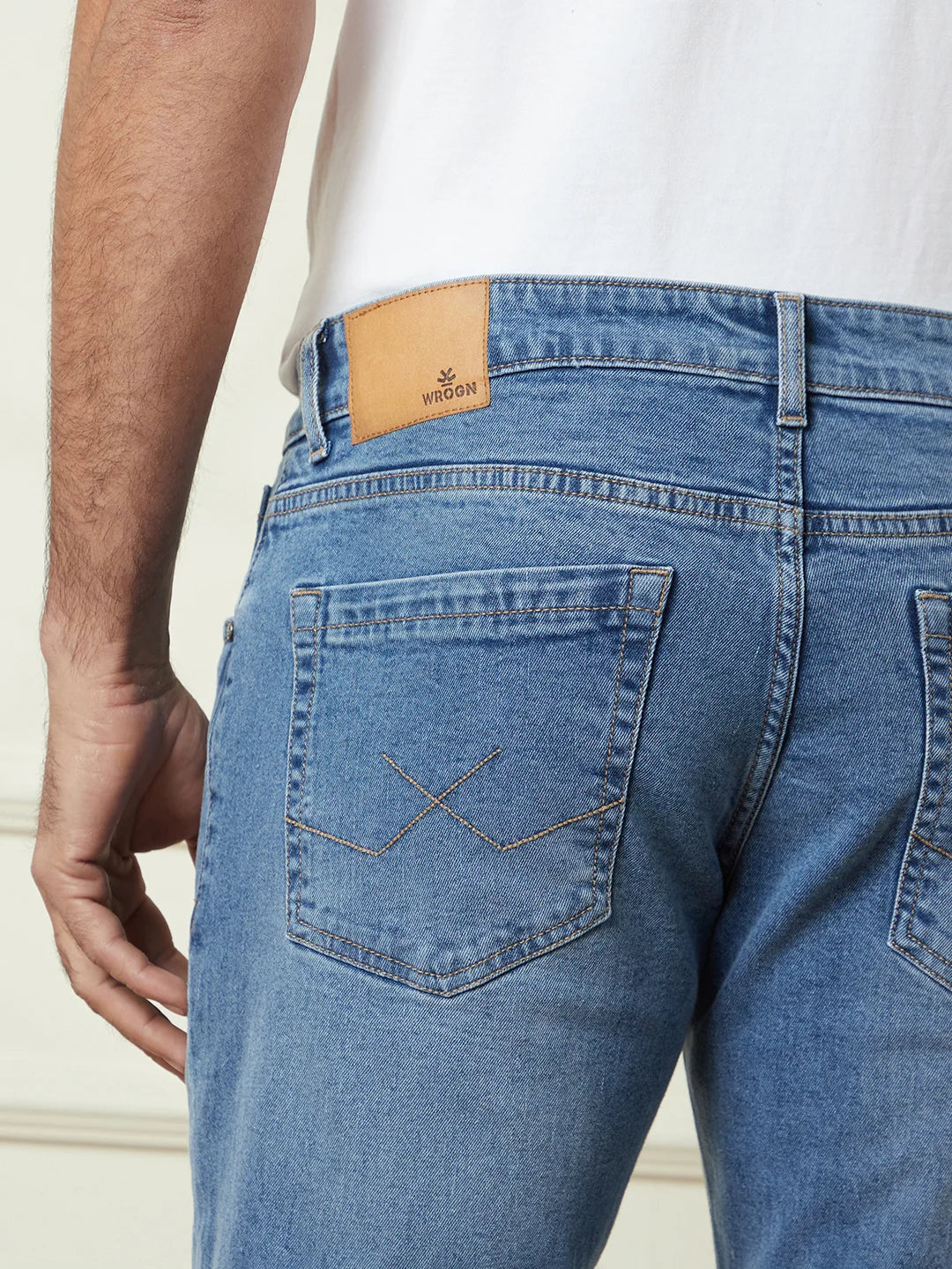 Washed Skinny Crop Jeans | Blue - Image 6