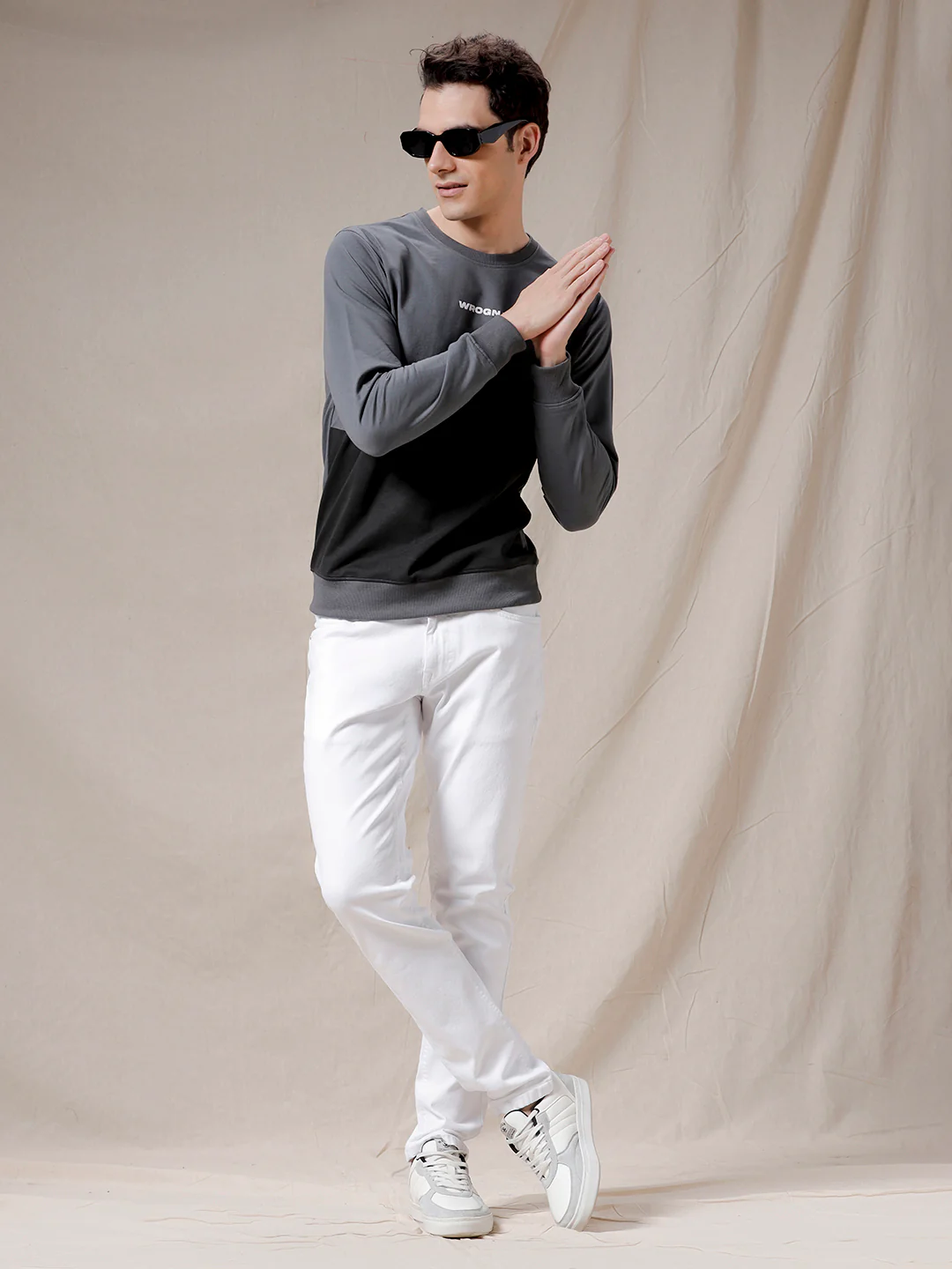 White And Cool Solid Jeans - Image 2