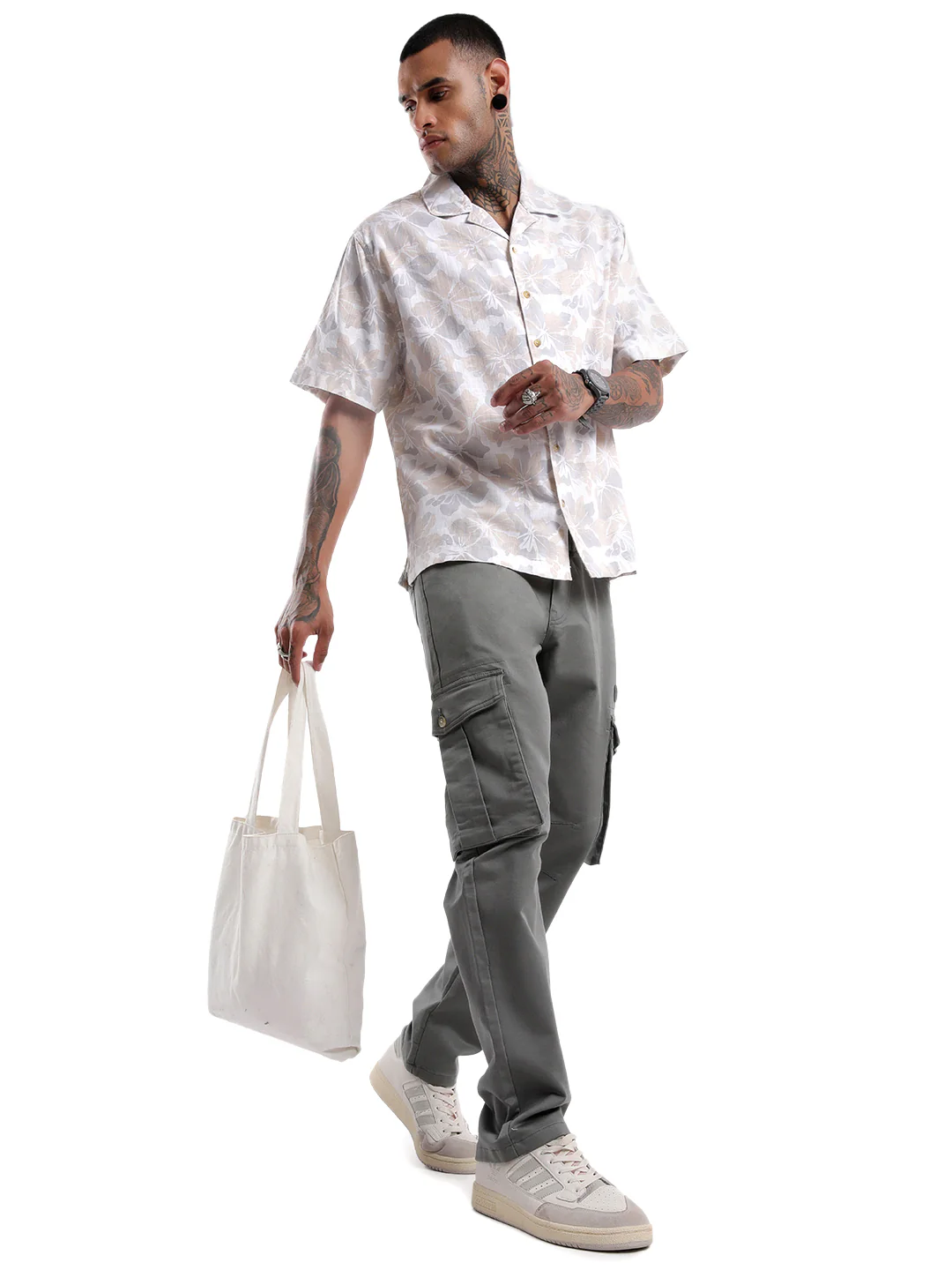 White Floral AOP Spoyl Shirt - Image 2