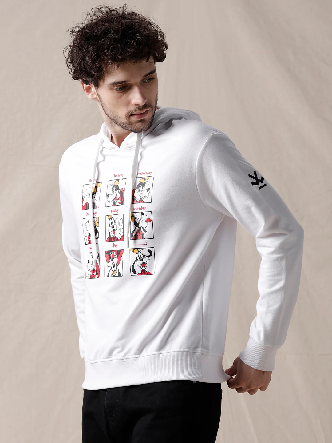 White Goofy Montage Hoodie - Image 4