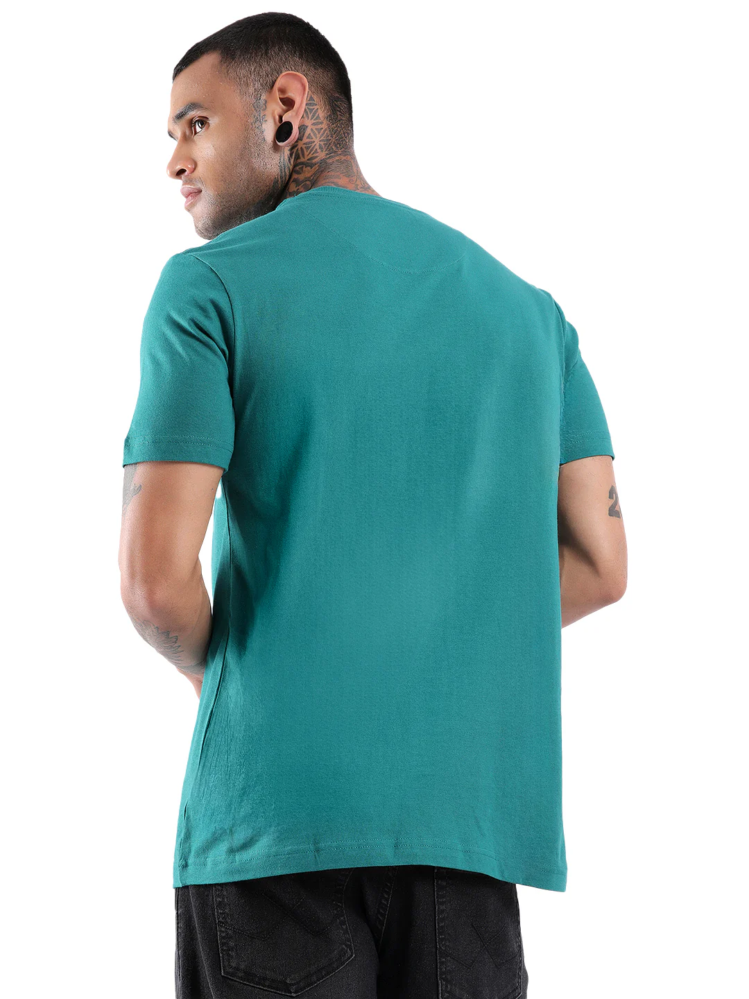 Wrogn Boat Teal Printed T-Shirt - Image 3