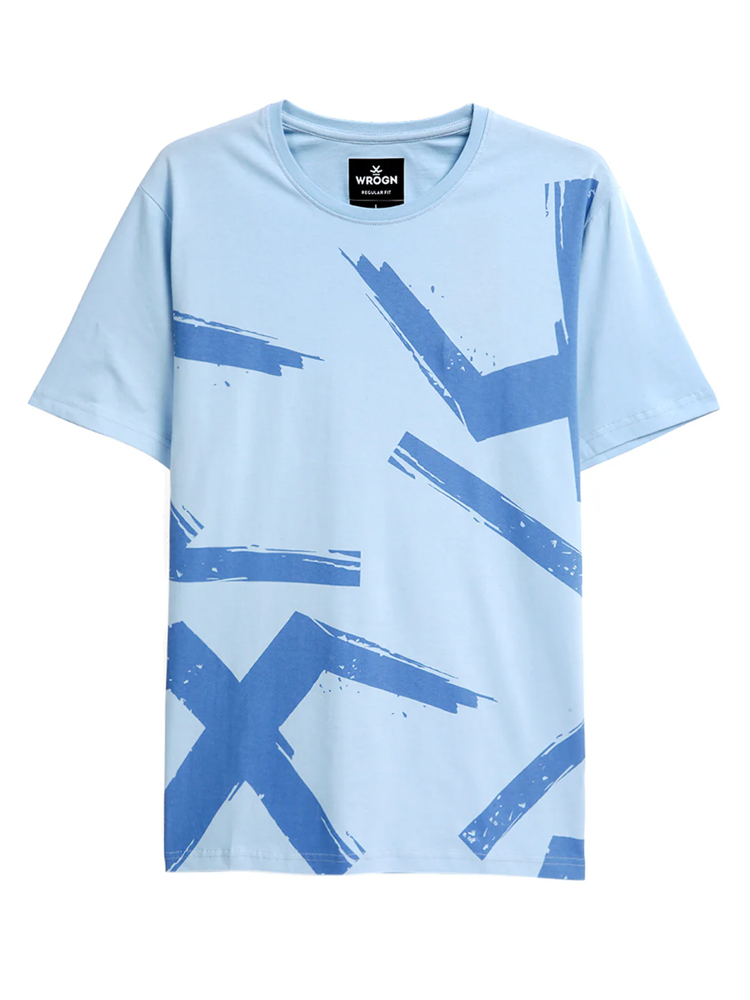Wrogn Brush Strokes Crew Neck T-Shirt - Image 6