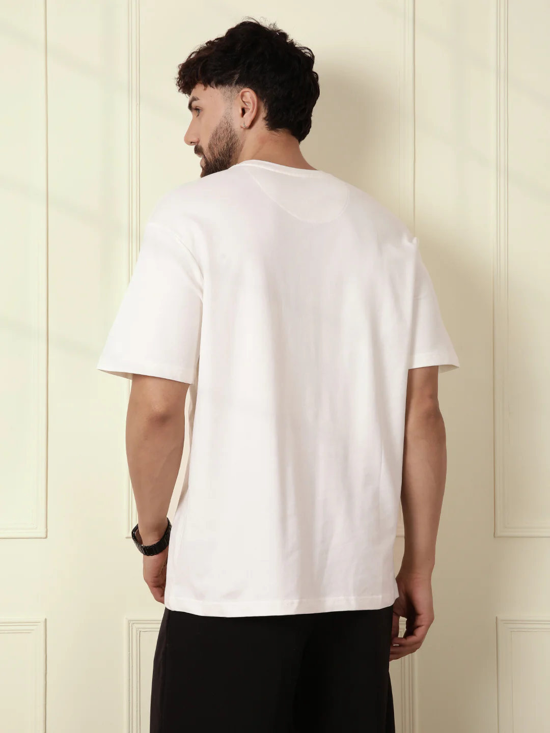 Puff Print Oversized T-Shirt | Off White - Image 4