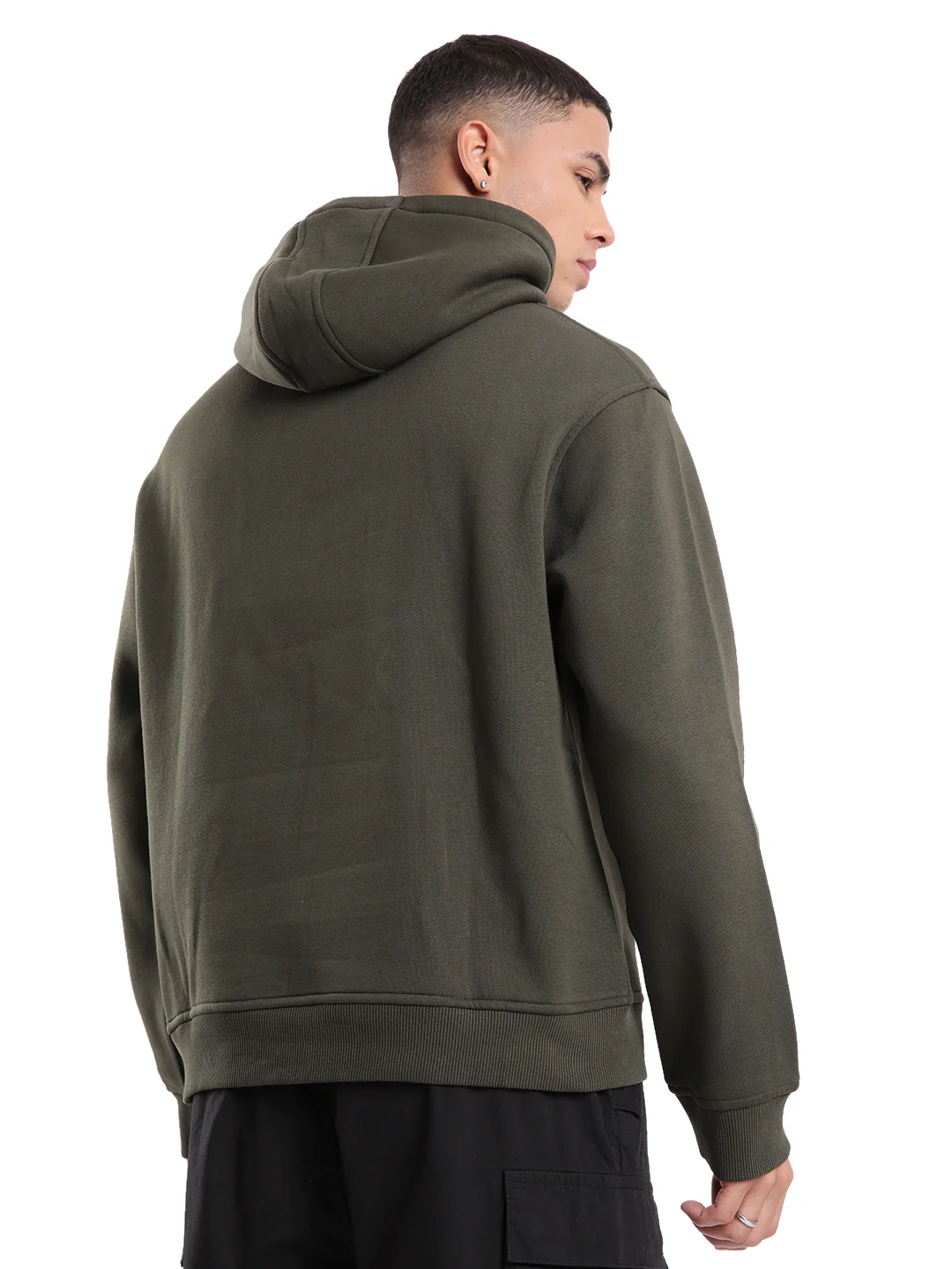 Wrogn Destination Olive Hoodie - Image 3