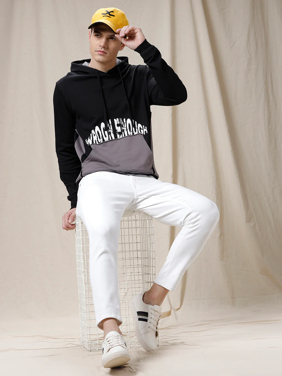 Wrogn Enough Black Hoodie - Image 2