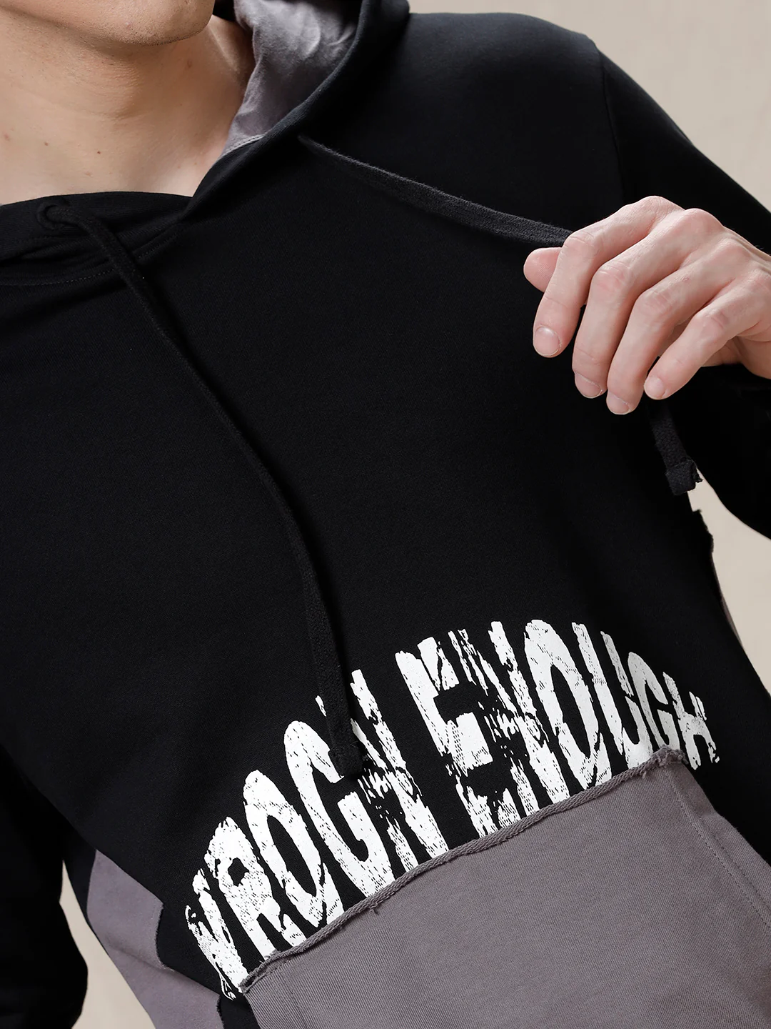 Wrogn Enough Black Hoodie - Image 6