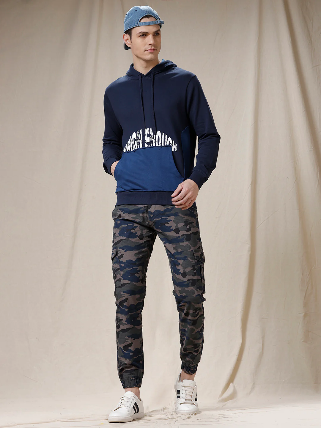 Wrogn Enough Blue Hoodie - Image 2