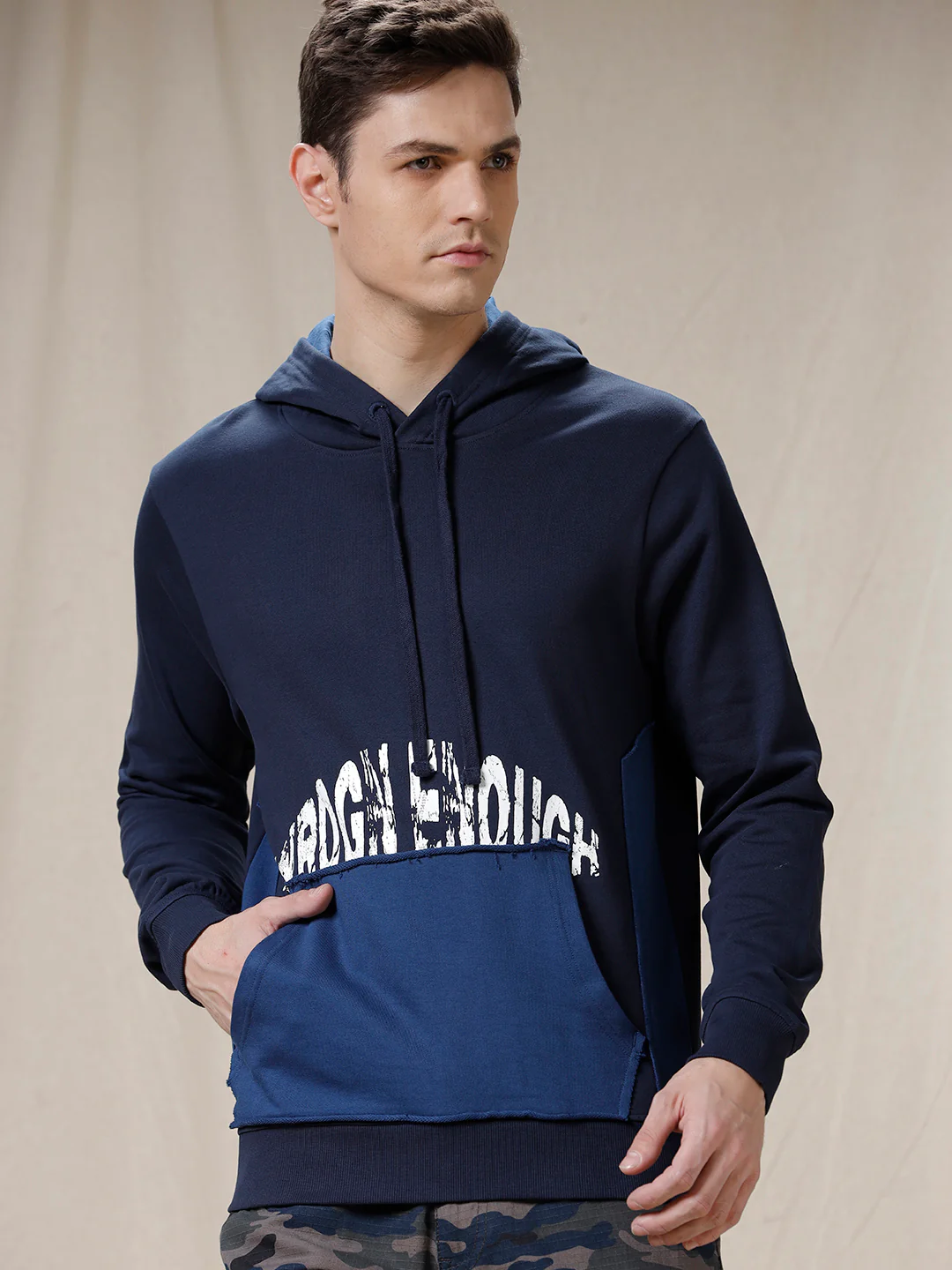 Wrogn Enough Blue Hoodie - Image 4