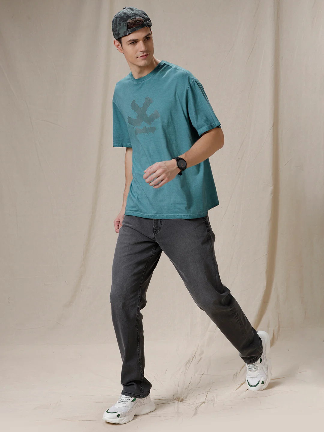 Wrogn Fade Oversized T-Shirt - Image 2