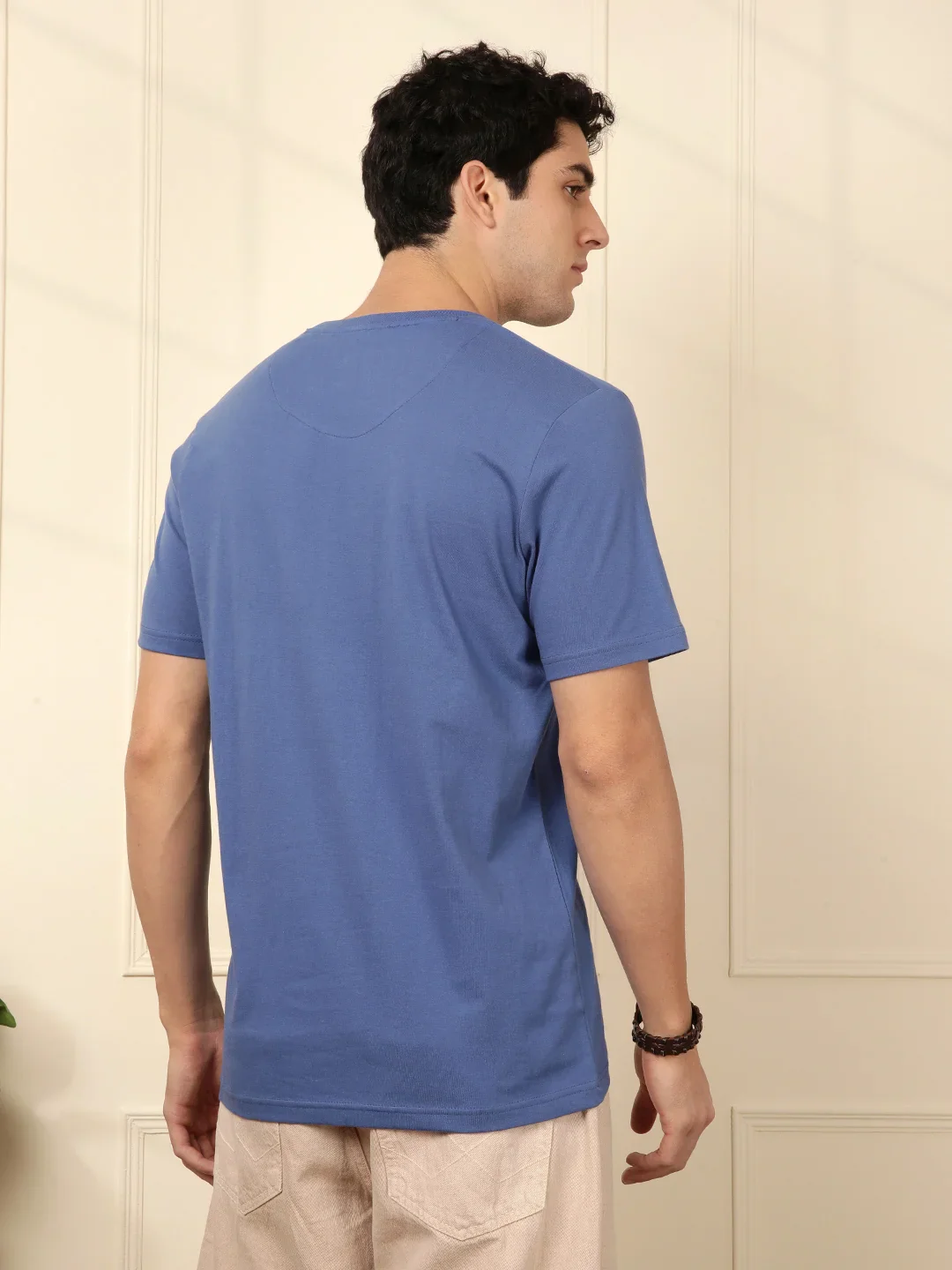 Wrogn Mind Printed Blue T-Shirt - Image 3