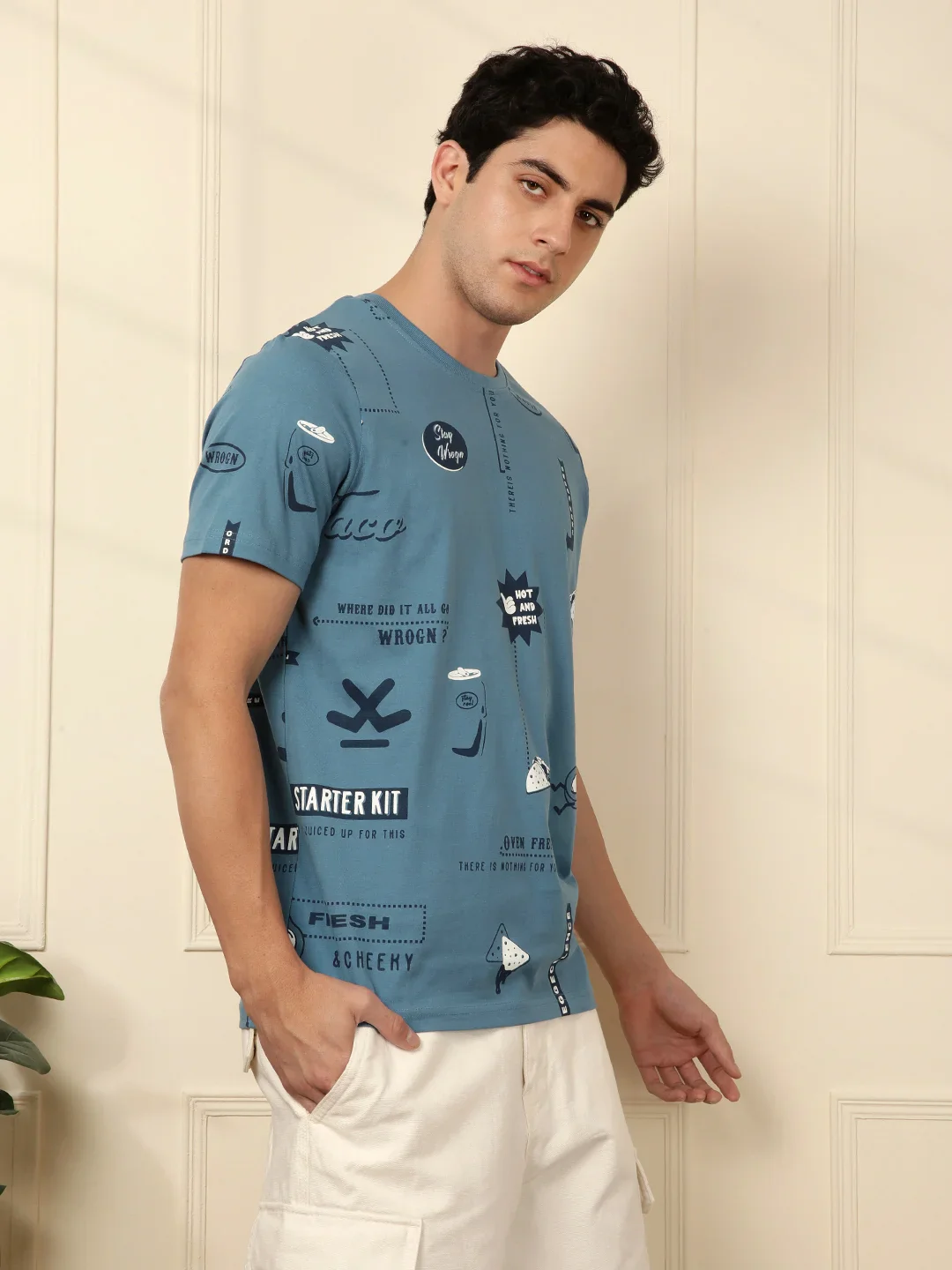 Wrogn Order AOP Blue T-Shirt - Image 4