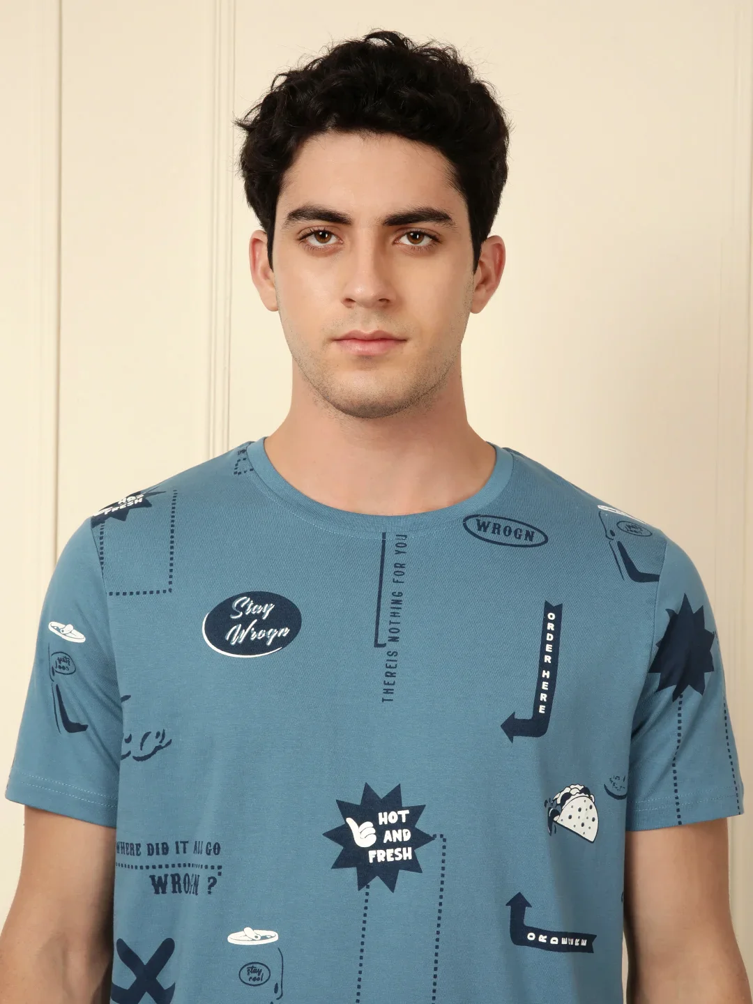 Wrogn Order AOP Blue T-Shirt - Image 5