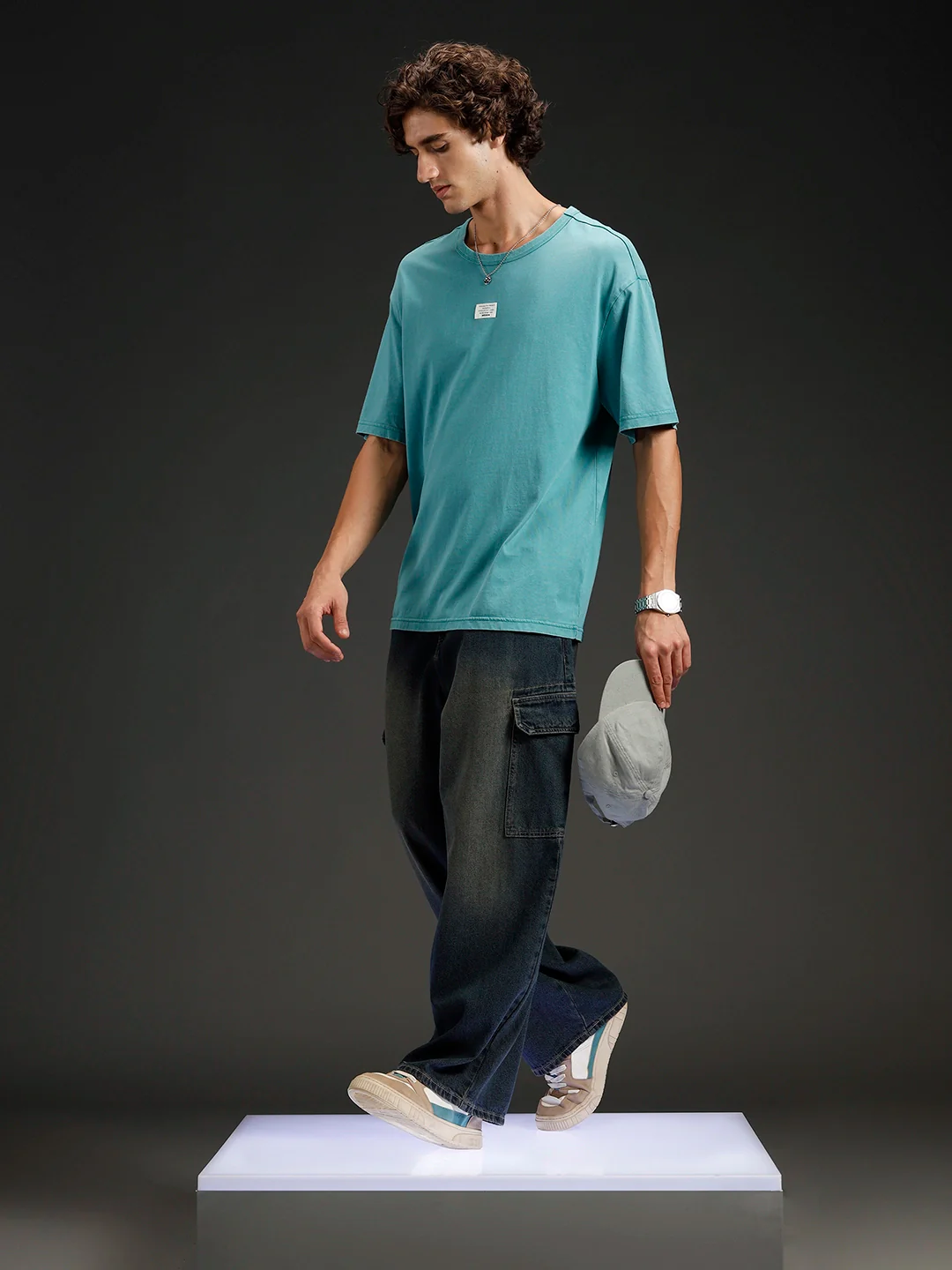 Wrogn Oversized Classic T-shirt | Green - Image 2