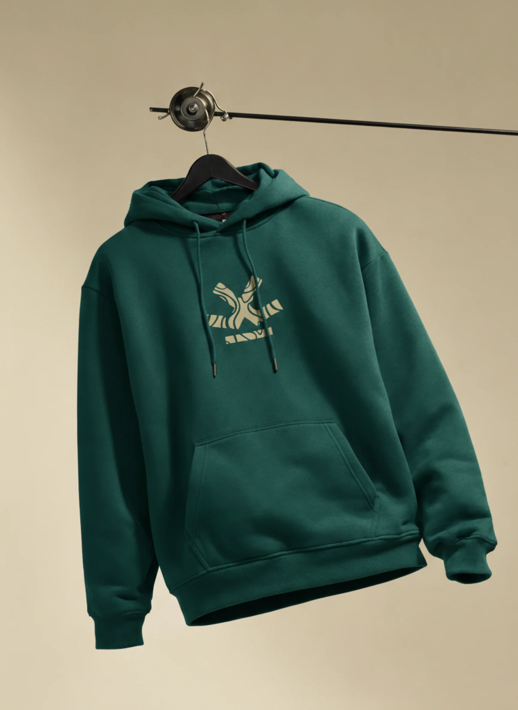 Wrogn Oversized Graphic Hoodie For Men | Teal - Image 2