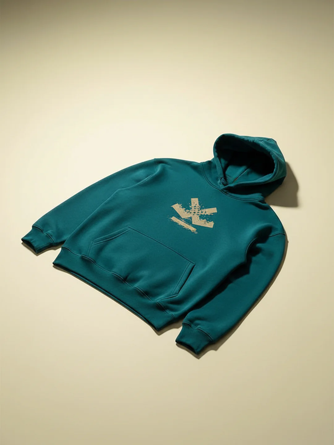 Wrogn Oversized Graphic Hoodie For Men | Teal - Image 6