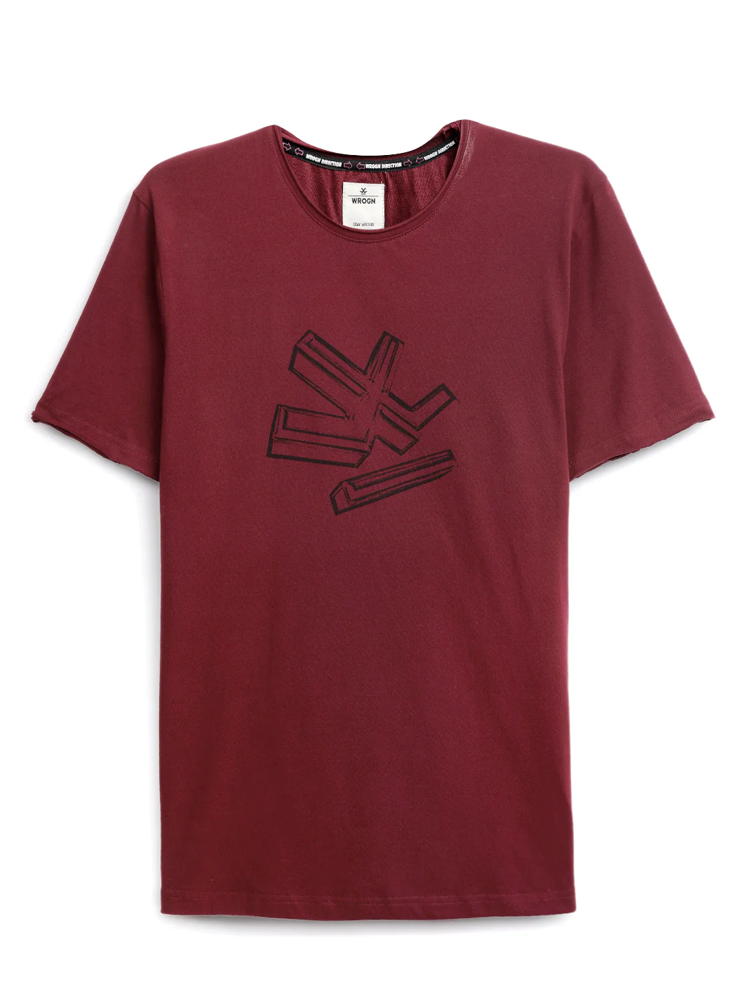 Wrogn Squad Chest Printed T-Shirt - Image 6