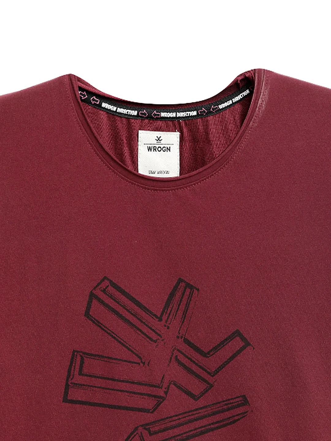Wrogn Squad Chest Printed T-Shirt - Image 8