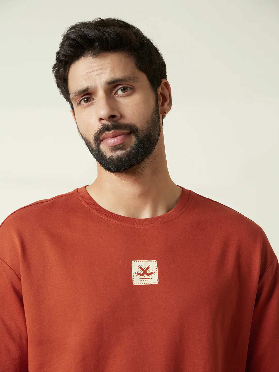 Heavy GSM Back Print T-Shirt | Rust - Image 6