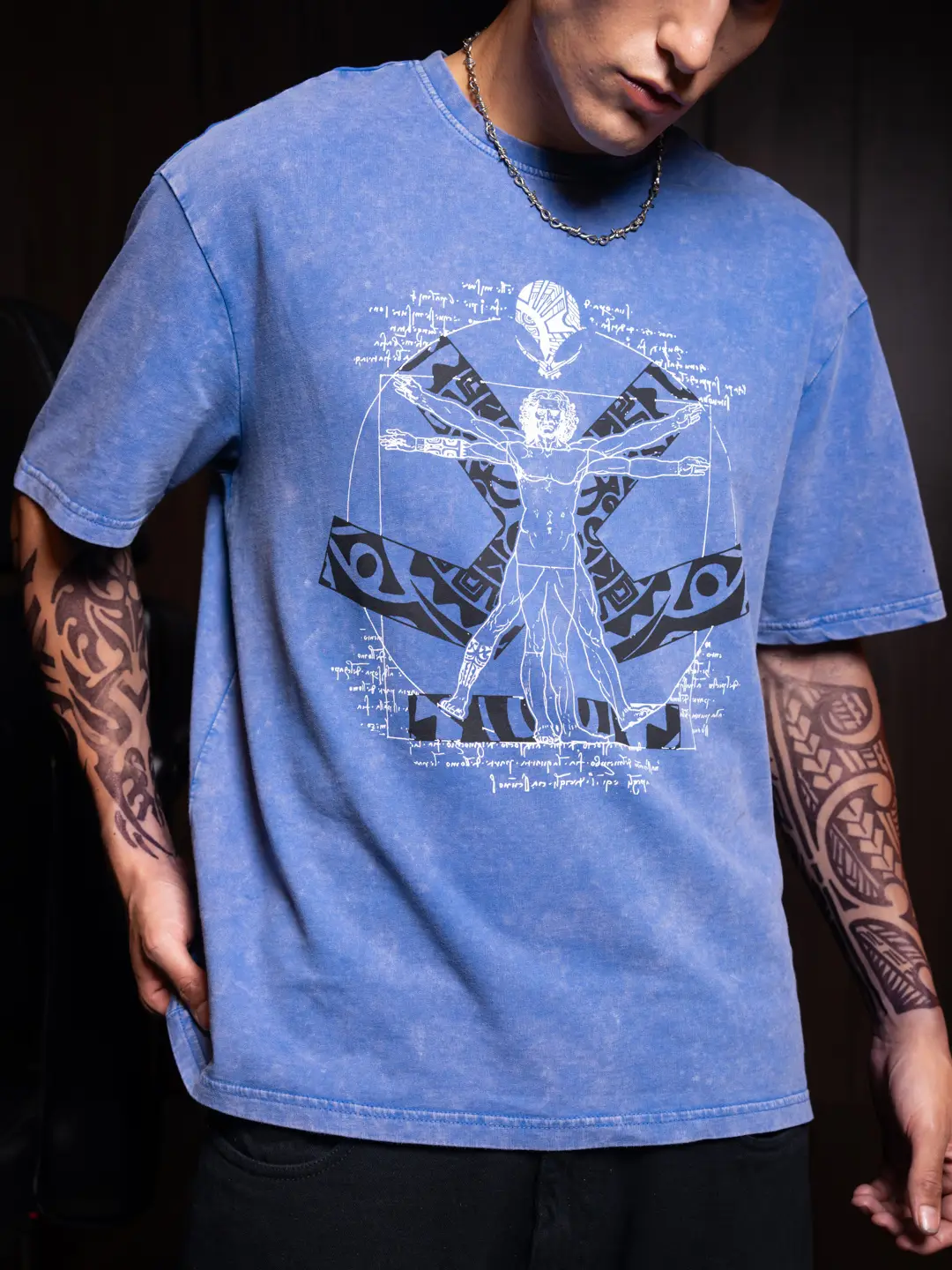 Wrogn X Aliens - The Vitruvian Man | Blue - Image 7
